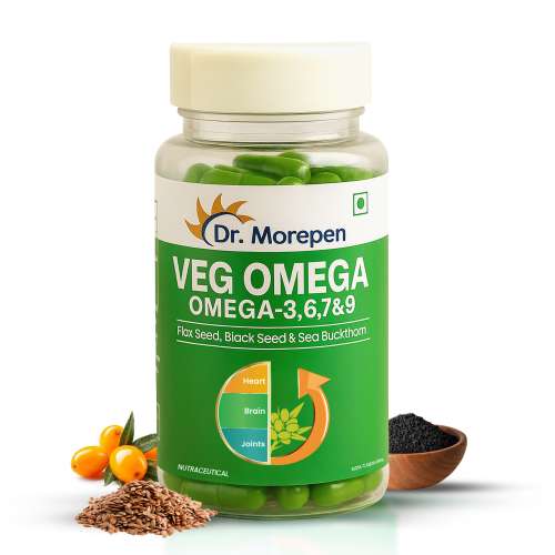Dr. Morepen: Omega 3 6 7 9 Vegetarian Capsules 500mg - 60 Tablets