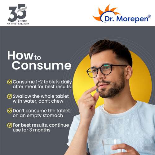 Dr. Morepen: Testo Boost & Gokshura For Men - For Improved Performance - Combo Pack - 60 Capsules each