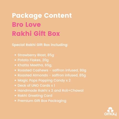 Omay Foods: Bro Love Rakhi Gift Box