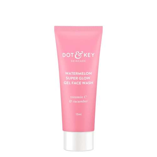 Dot & Key: Mini Watermelon Super Glow Gel Face Wash - 15ml