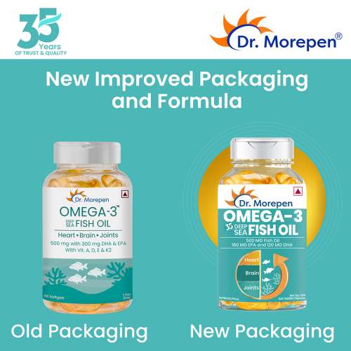 Dr. Morepen: Omega 3 Deep Sea Fish Oil - 60 Softgels