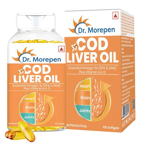 Dr. Morepen: COD Liver Oil Capsules - 100 Capsules