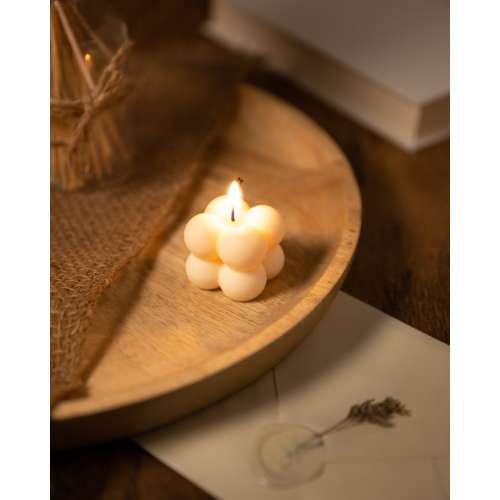 The Umbrella Store: Mini Bubble Candle | Yellow