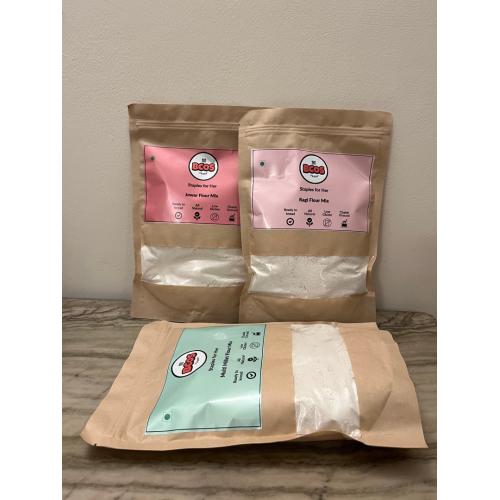 BCOS Foods: Multi Millet - Jowar & Ragi Flour Mix Combo - 500gm each