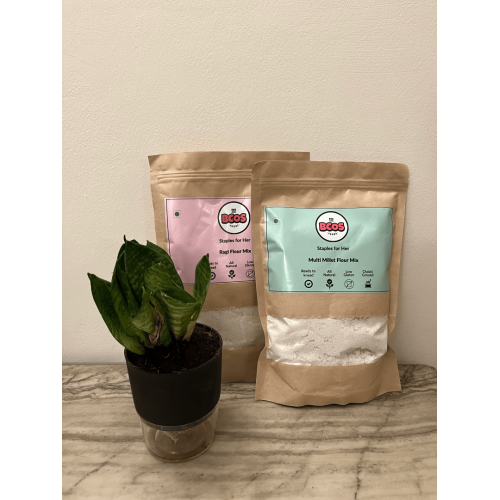 BCOS Foods: Multi Millet & Ragi Flour Mix Combo - 500gm each
