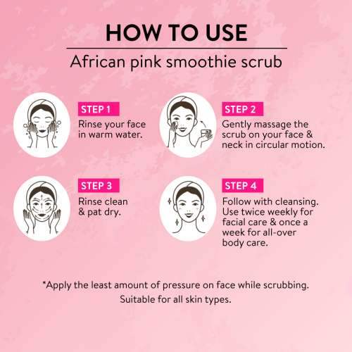 Belora: African Pink Smoothie ScrubFace Scrub - 50gm
