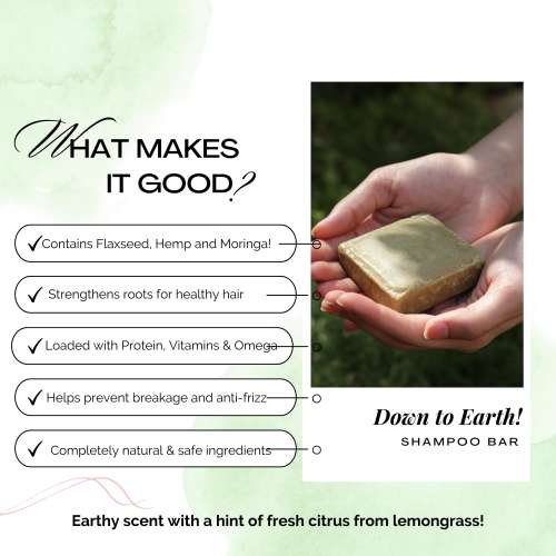 Bare Necessities: Down to Earth Shampoo Bar - 85gm