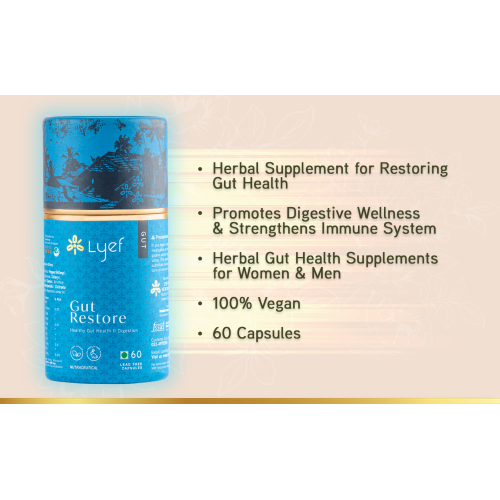 LYEF Wellness: Gut Restore Capsule - 60 Capsules LYEF Wellness: Gut Restore Capsule - 60 Capsules