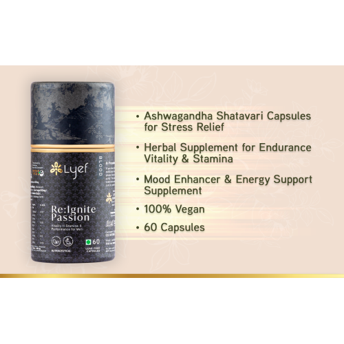 LYEF Wellness: Re-Ignite Passion Capsule - 60 Capsules LYEF Wellness: Re-Ignite Passion Capsule - 60 Capsules