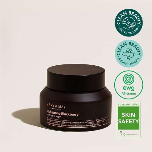 Mary&May: Idebenone & Blackberry Complex Intensive Total Care Cream - 70ml Mary&May: Idebenone & Blackberry Complex Intensive Total Care Cream - 70ml