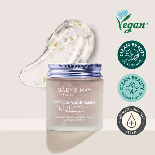 Mary&May: Calendula Peptide Ageless Sleeping Mask 110gm