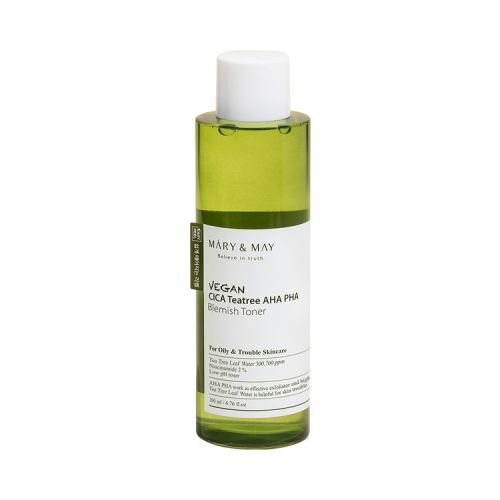 Mary&May: Vegan Cica Tea Tree AHA PHA Toner 200ml