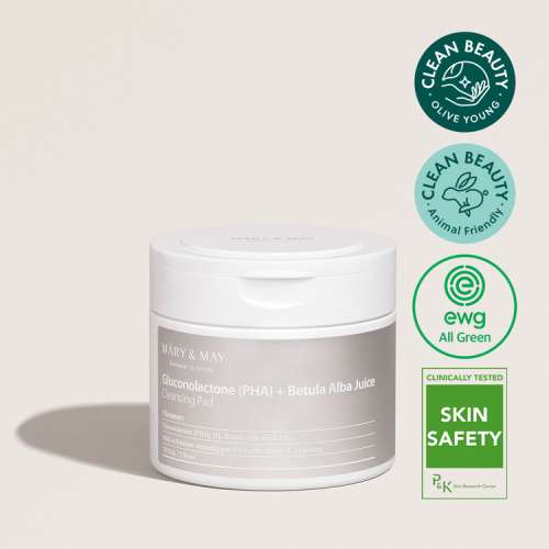 Mary&May: Gluconolactone (PHA)+Betula Alba Juice Cleansing Pad 70Pads/270ml