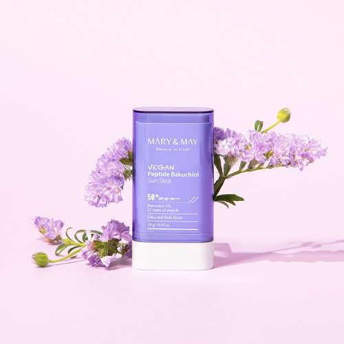 Mary&May: Vegan Peptide Bakuchiol Sun Stick SPF50+ Pa++++ - 18gm