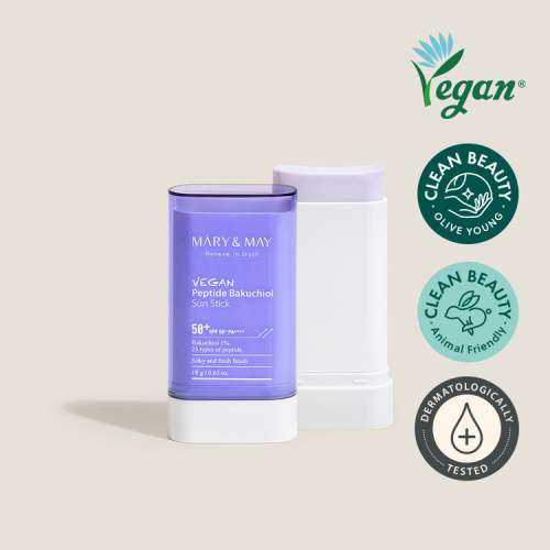 Mary&May: Vegan Peptide Bakuchiol Sun Stick SPF50+ Pa++++ - 18gm