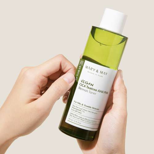 Mary&May: Vegan Cica Tea Tree AHA PHA Toner 200ml