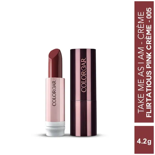 Colorbar: Take Me As I Am Vegan Matte Lipstick Flirtatious Pink 005 - 4.2gm