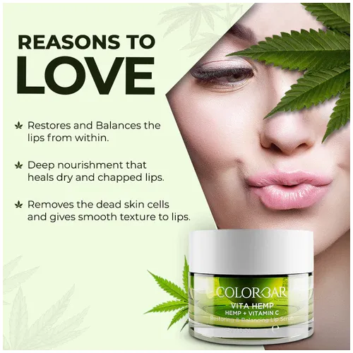 Colorbar: Vita Hemp Restoring & Balancing Lip Scrub - 15gm