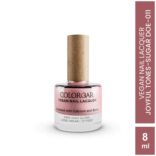 Colorbar: Vegan Nail Lacquer Joyful Tone Sugar Doe-11 - 8ml