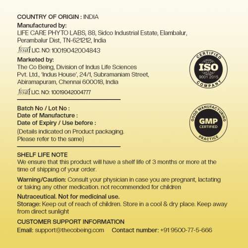 The Co Being: Happy Pause Menopause  Capsule - 60 Capsules