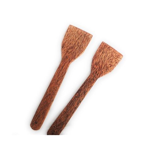 Thenga: Coconut Wood Spatula - Set of 2 Thenga: Coconut Wood Spatula - Set of 2