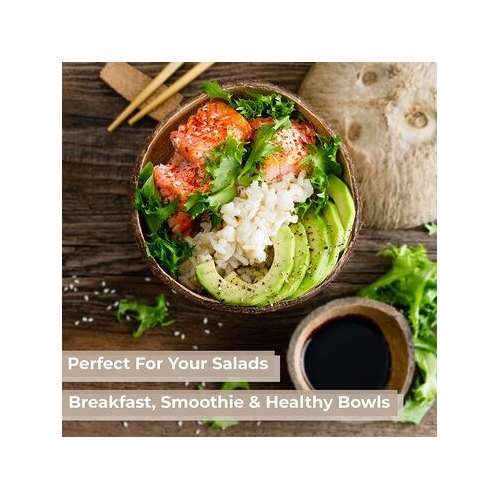 Thenga: Geometric Jumbo Coconut Bowl with Spoon & Fork