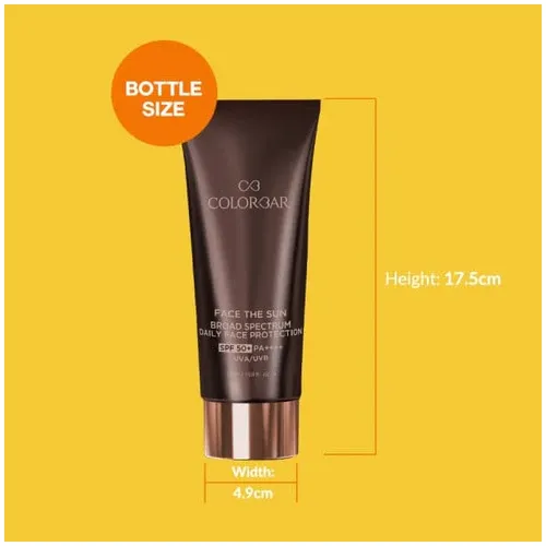Colorbar: Sunscreen Face The Sun Broad Spectrum Daily Face Protector - 50ml