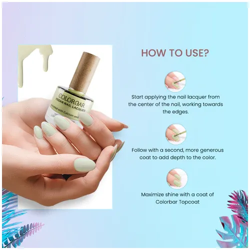 Colorbar: Vegan Nail Lacquer Joyful Tone Sugar Doe-11 - 8ml