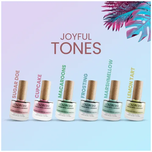 Colorbar: Vegan Nail Lacquer Joyful Tone Sugar Doe-11 - 8ml