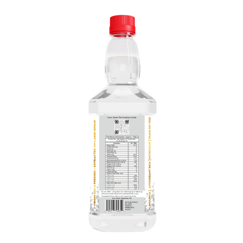 Indic Wisdom: Wood Pressed Virgin Coconut Oil 1 Liter (Cold Pressed Coconut Oil - Extracted on Wooden Churner)