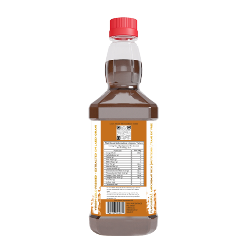 Indic Wisdom: Wood Pressed Mustard Oil 500 ml (Cold Pressed Mustard Oil - Extracted on Wooden Churner)
