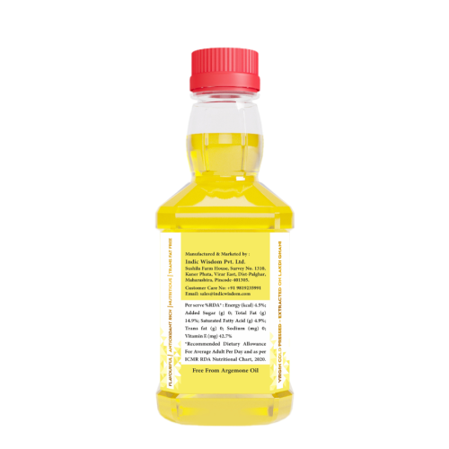 Indic Wisdom: Wood Pressed Sweet Almond Oil 100 ml (Cold Pressed Sweet Almond Oil - Extracted on Wooden Churner)