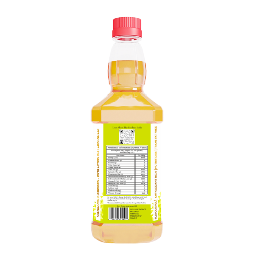 Indic Wisdom: Wood Pressed White Sesame Oil 500 ml (Cold Pressed White Sesame Oil - Extracted on Wooden Churner)