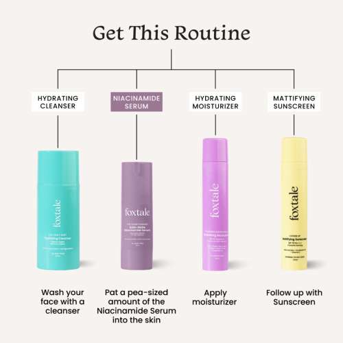 Foxtale: 5% Niacinamide Serum | Fades Blemishes, Brightens Skin | Beginner-Friendly Formula  30ml