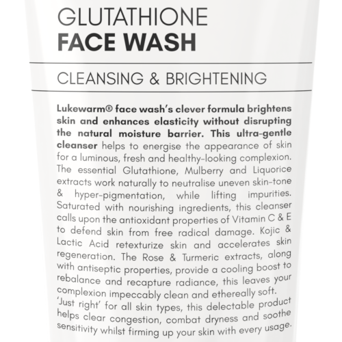 Lukewarm: Glutathione Face Wash - 100ml