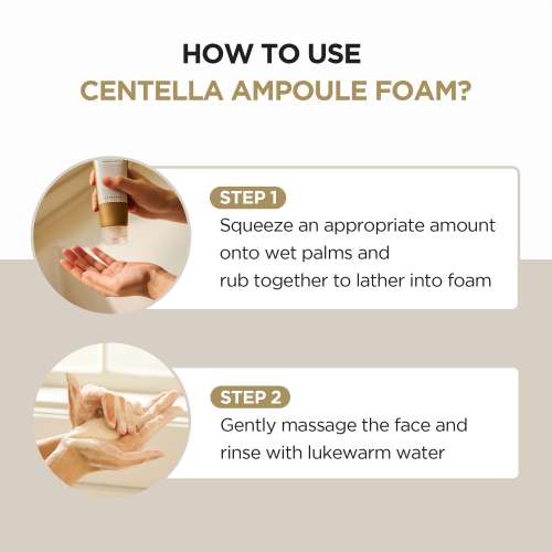 SKIN1004: Madagascar Centella Ampoule Foam  | Calming Care | Sensitive Skin | Face Cleanser | Deep Cleansing | Pore Care | Glow Boost | 125ml