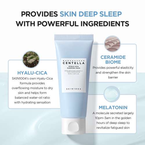 SKIN1004: Madagascar Centella Hyalu-Cica Sleeping Pack  | Calming Care | Sensitive Skin | 30ml