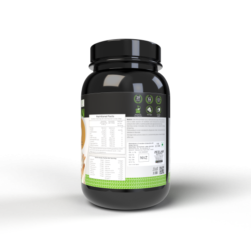 ZEELAB: 100% Vegan Plant Protein - Vanilla Ice Cream - 360gm