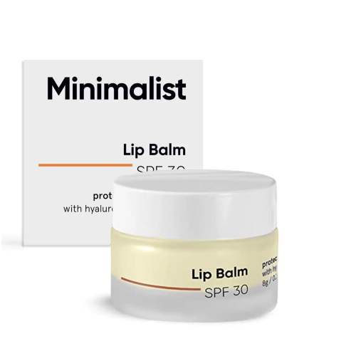 Minimalist: SPF 30 Lip Balm with Ceramides & HA for lip protection & nourishment - 8gm