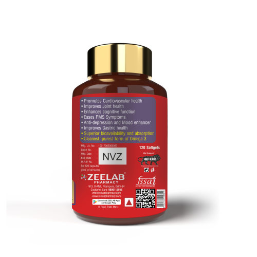 ZEELAB: Krill Oil Capsule - 120 Capsules