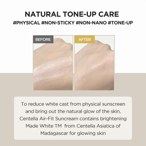SKIN1004: MC AirFit Suncream Plus SPF 50+ PA++++ | Barrier Support | UV Protection | Daily Sunscreen | 50ml