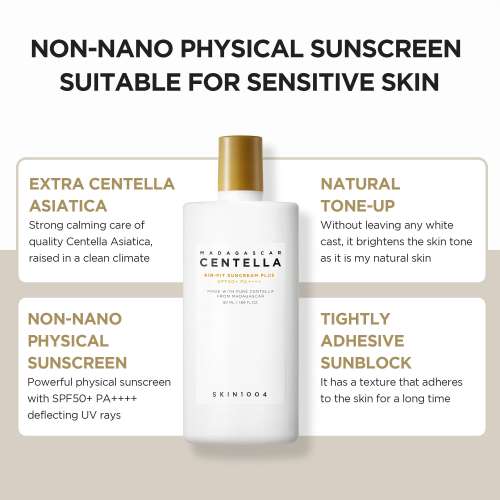 SKIN1004: MC AirFit Suncream Plus SPF 50+ PA++++ | Barrier Support | UV Protection | Daily Sunscreen | 50ml