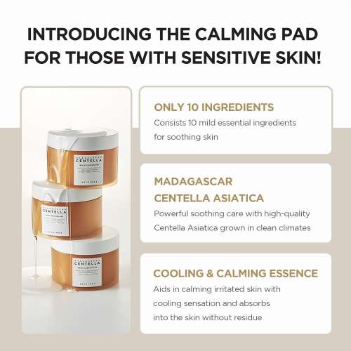 SKIN1004: Madagascar Centella Quick Calming Pad (70 Pads) | Calming Care | Sensitive Skin | 130ml