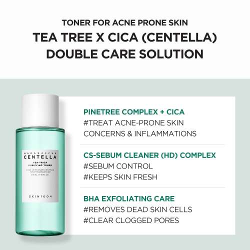 SKIN1004: Madagascar Centella Tea-Trica Purifying Toner  | Calming Care | Sensitive Skin | Hydrating Toner | Skin Soothing | 210ml