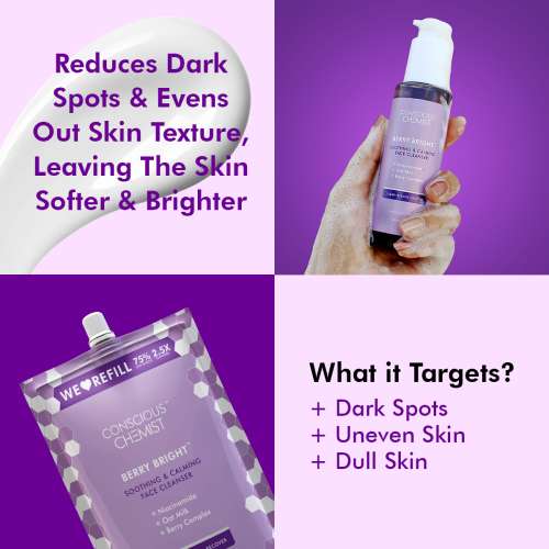 Conscious Chemist: Pore Refining Face Cleanser + Refill Pack (100 days pack)