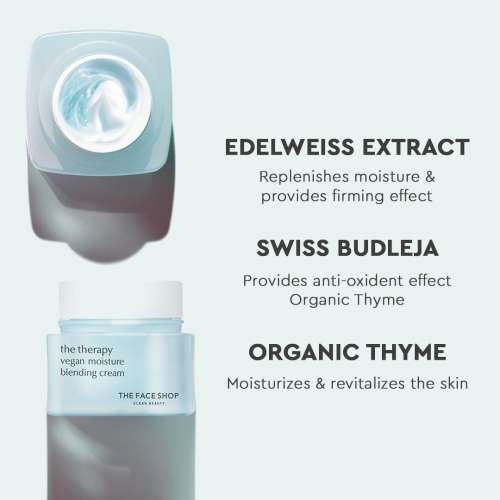 The Face Shop: The Therapy Vegan Moisture Blending Cream - 60ml