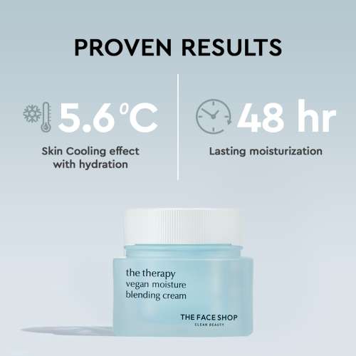 The Face Shop: The Therapy Vegan Moisture Blending Cream - 60ml