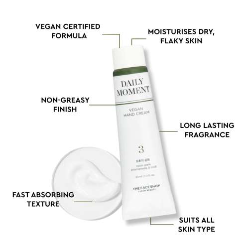 The Face Shop: Daily Moment Vegan Hand Cream - Noon Park - 30ml
