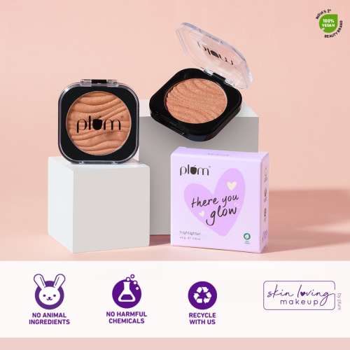 Plum: There You Glow Highlighter - Champagne Pearl -  4.5gm Plum: There You Glow Highlighter - Champagne Pearl -  4.5gm