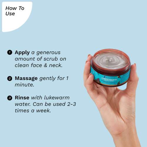 Pilgrim: Volcanic Lava Ash Face Scrub with Yugdugu & White Lotus - 100gm Pilgrim: Volcanic Lava Ash Face Scrub with Yugdugu & White Lotus - 100gm